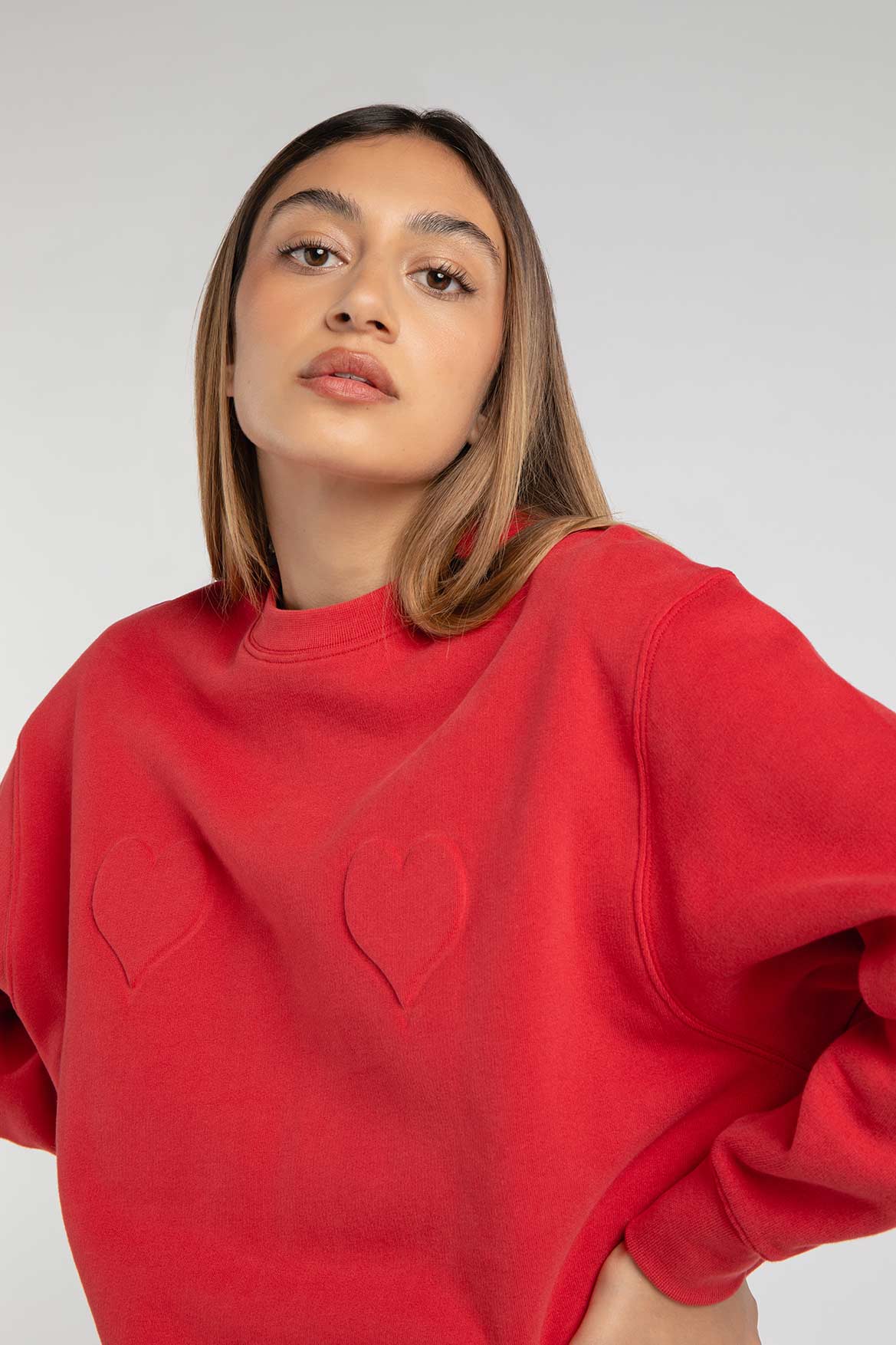 Sweatshirt Axelle rouge