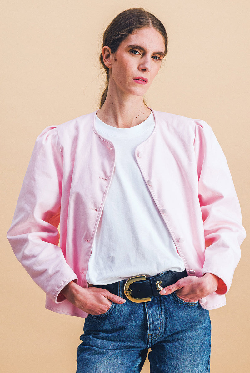 Veste Diane rose pâle