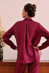 Chemise Ava lie de vin