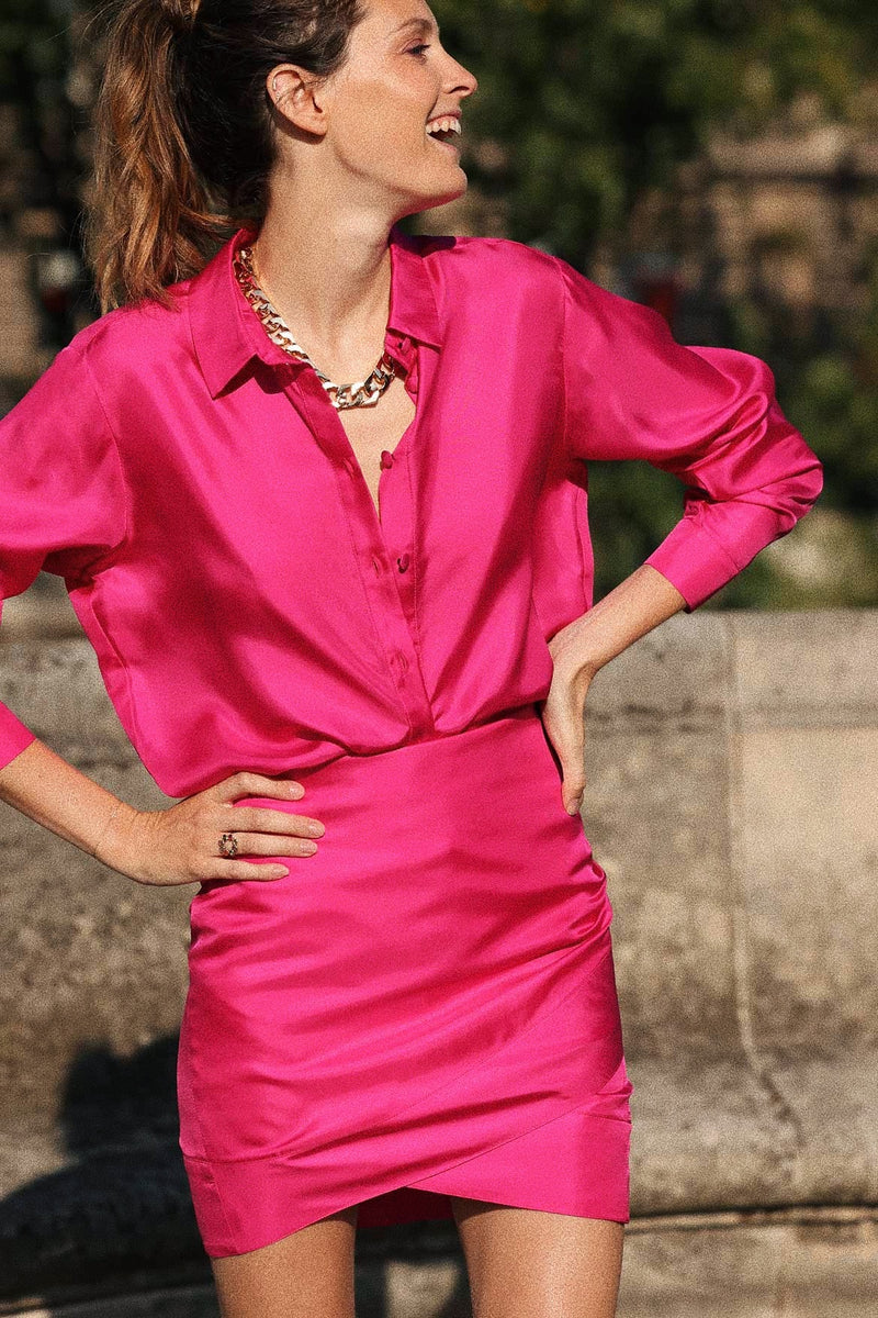 Margaux fuchsia skirt