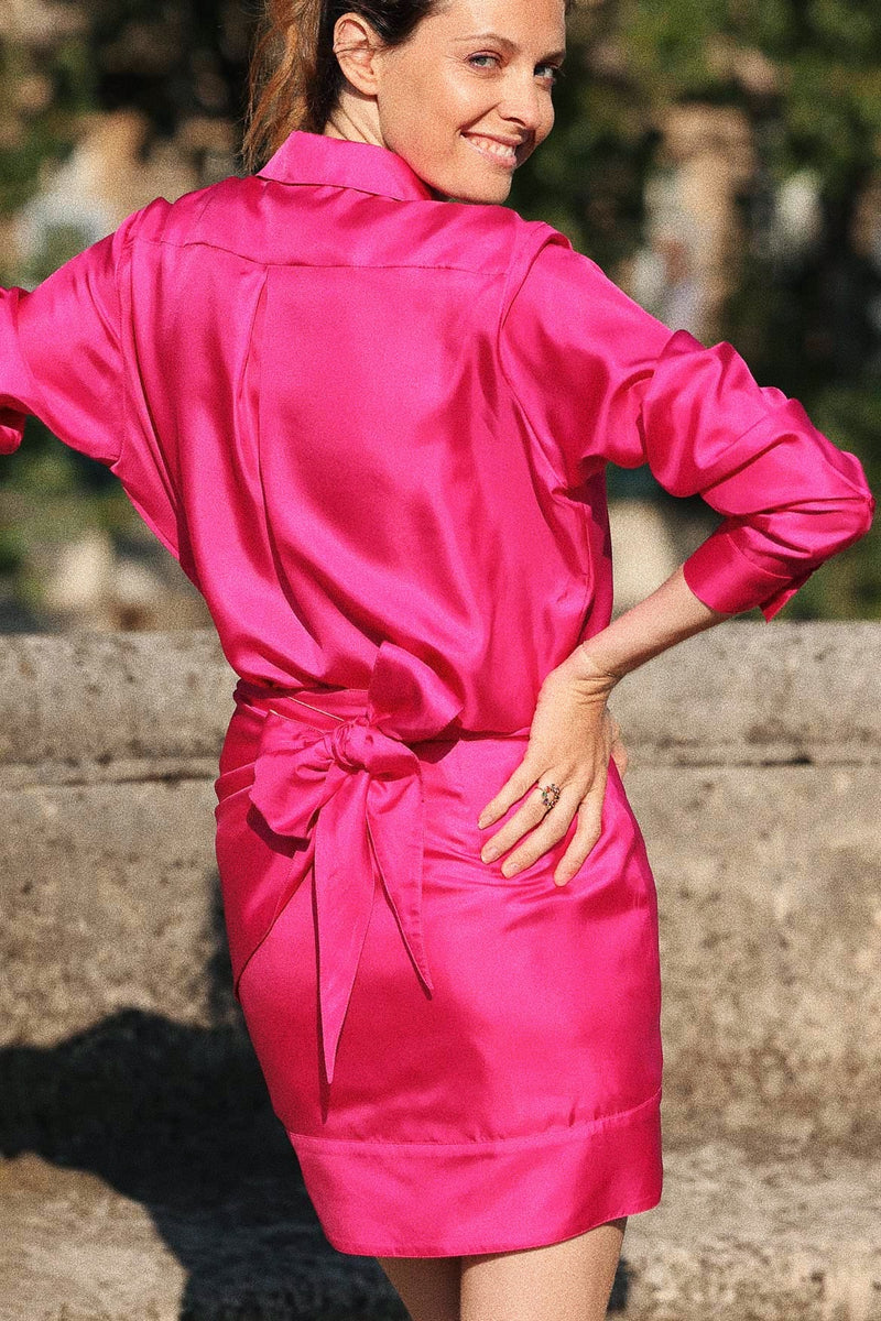 Margaux fuchsia skirt