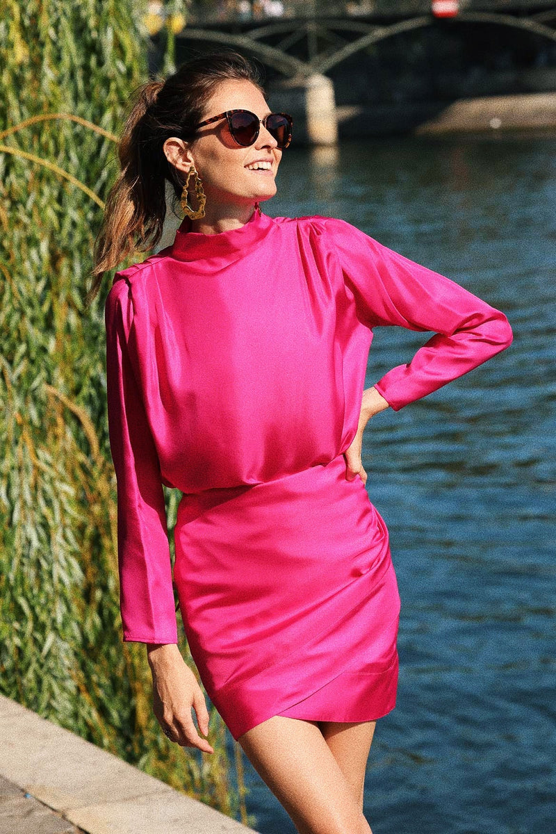 Margaux fuchsia skirt