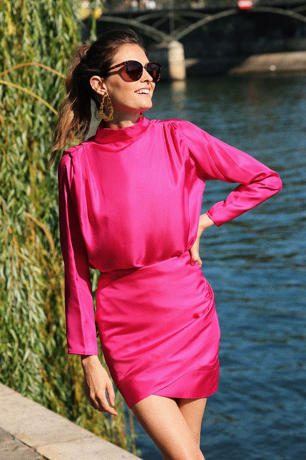 Olivia fuchsia blouse
