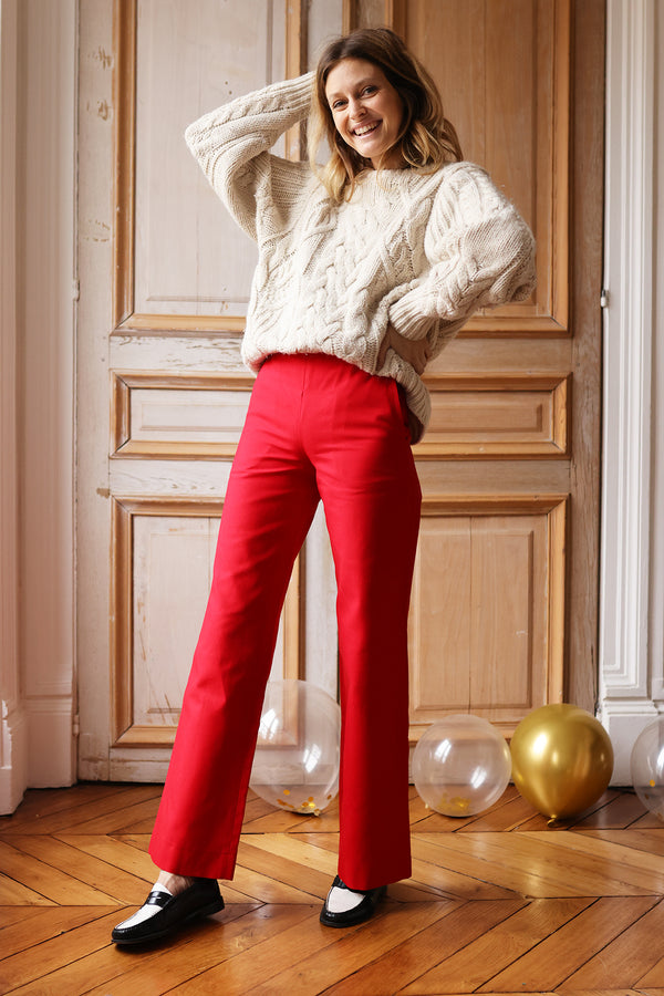 Pantalon Gilbert rouge