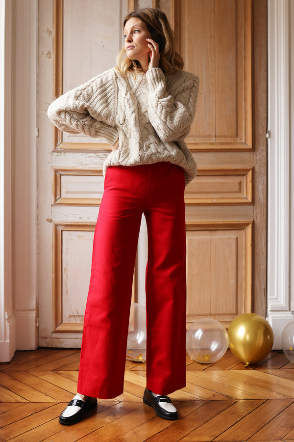 Pantalon Gilbert rouge