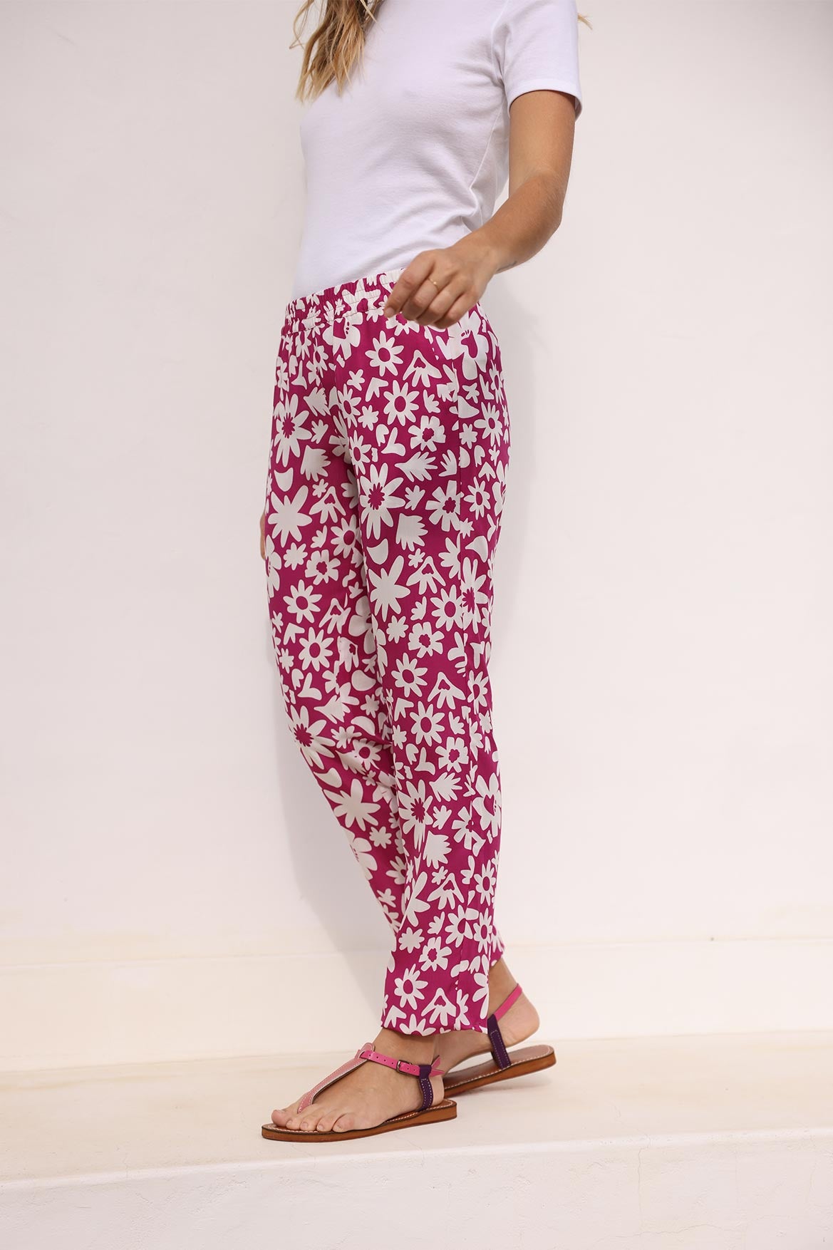 pantalon avec ceinture elastique