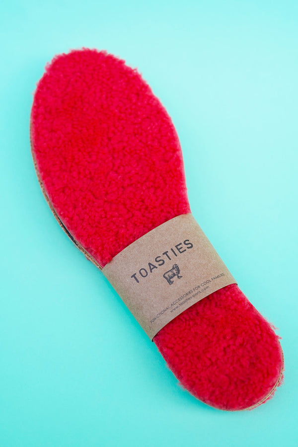 Semelles en peau de mouton watermelon