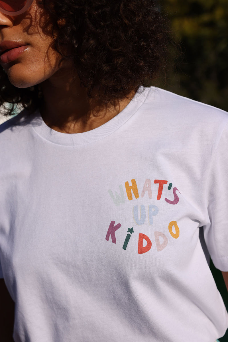 t-shirt what's up kiddo en coton bio